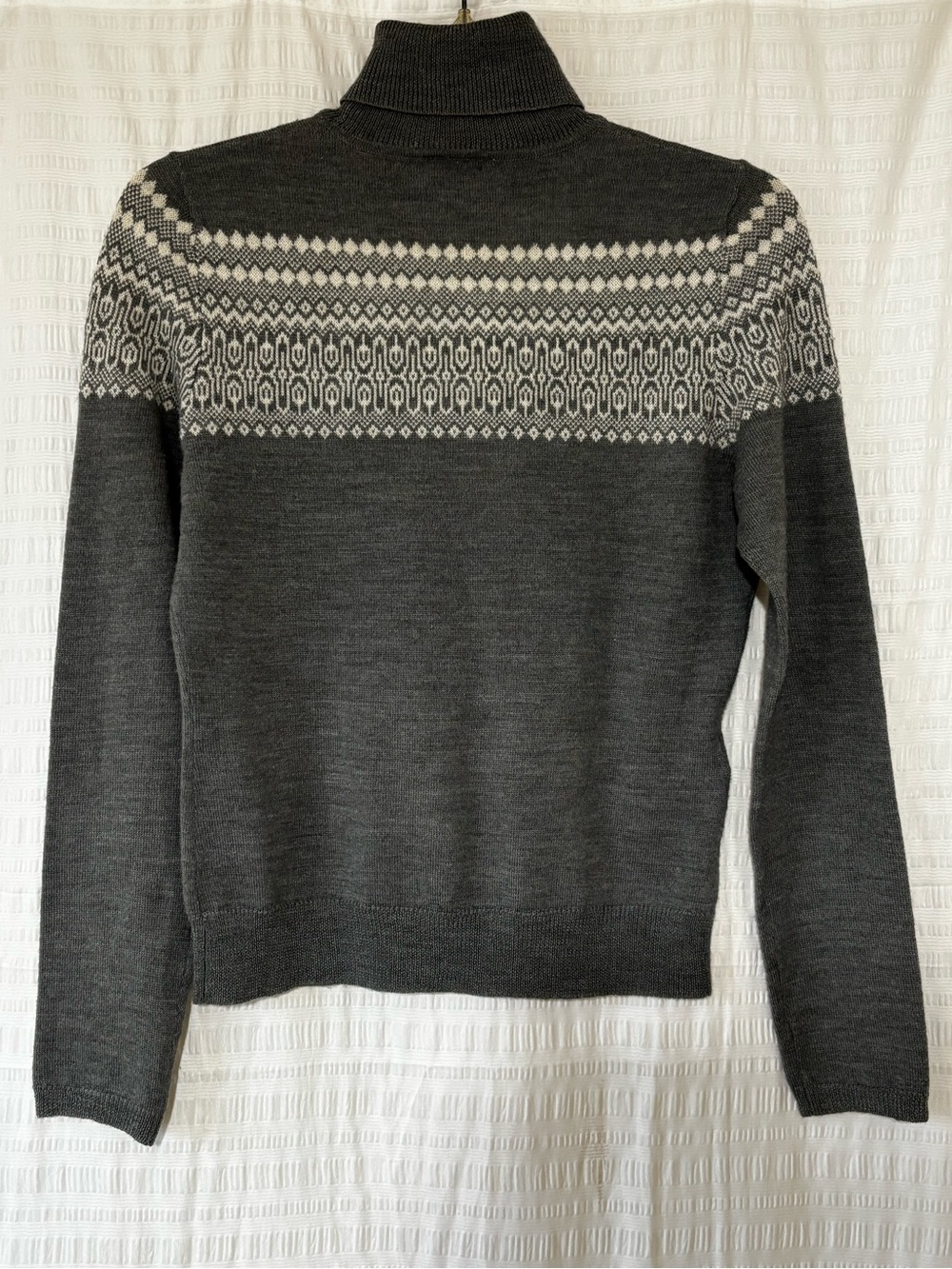 Ann Taylor Loft Fair Isle Cashmere & Merino Wool Knit Sweater Sz Small - Picture 7 of 9